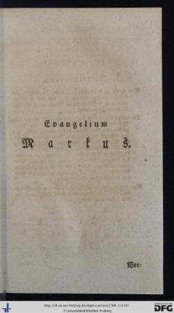 Evangelium Markus.
