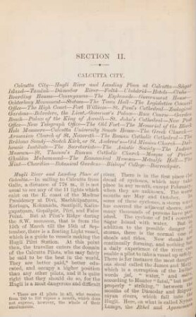 Section II. Calcutta city
