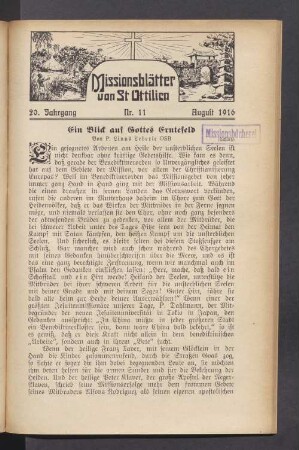 Nr. 11. August 1916