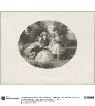 Porträt der Victoria, Princess Royal von Großbritannien und der Prinzessinnen Alice, Helena und Louisa