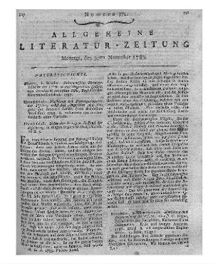 [Vieweg, Karl Friedrich]: Tabellarisches Verzeichniss der in der Churmark Brandenburg einheimischen Schmetterlinge. - Berlin : Vieweg H. 1. - 1789