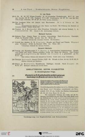 Einblattdrucke. Histor. Flugblätter in chronologischer Folge (Nr. 261-290)