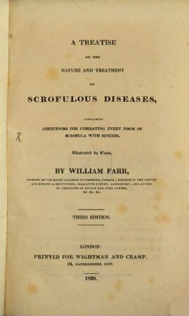 A treatise on the nature and treatment of scrofulous Diseases