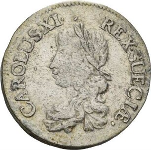 2 Mark des Königs Karl XI. von Schweden, 1670