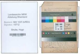 Entnazifizierung Hugo Strube , geb. 06.04.1907 (Lebensmittelhaendler)