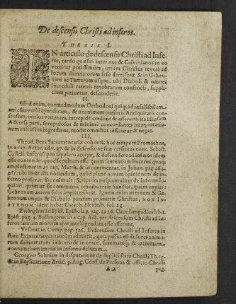 De descensu Christi ad inferos.