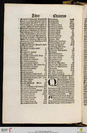 Liber Quintus