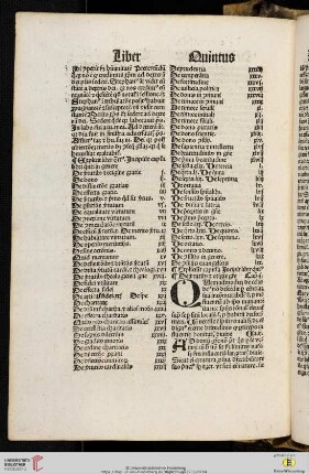 Liber Quintus