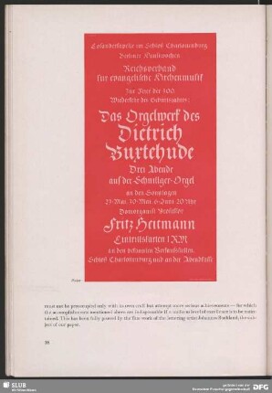 Orgelwerk des Dietrich Buxtehude
