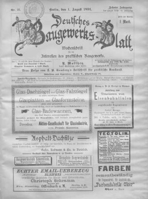 51. Jahrgang, Nr. 22.