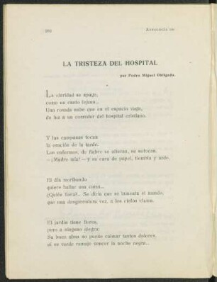 La tristeza del hospital / por Pedro Miguel Obligado