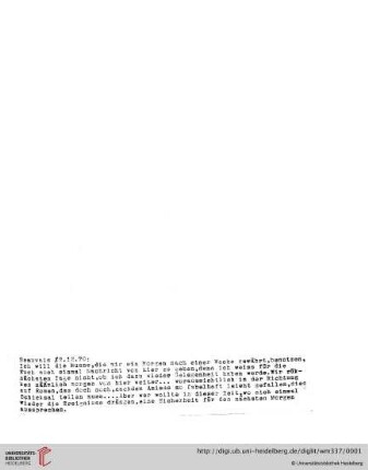 Briefe von und an Ulrich und Ulrike von Wilamowitz-Moellendorff ("1. Abschrift"): Brief von Ulrich von Wilamowitz-Moellendorff an Arnold von Wilamowitz-Moellendorff und Ulrike von Wilamowitz-Moellendorff