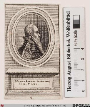 Bildnis Hanns Rieter (von Kornburg u. Kalbensteinberg) (III)