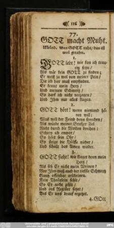 77. Gott macht Muht.