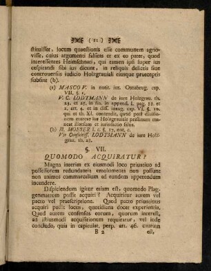 11-18, § VII - X; Corollaria