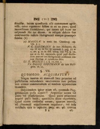 11-18, § VII - X; Corollaria