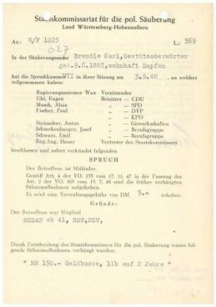 Brendle, Karl