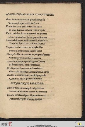 Ad Erphordiam elegi concludenies