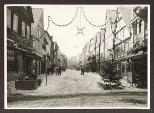 Lange Straße. Detmold. Blickrichtung zum Hornschen Tor