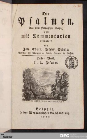 Erster Theil: Erster Theil. I - L. Psalm