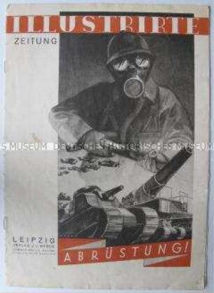 Wochenzeitschrift "Illustrirte Zeitung" zum Thema "Abrüstung"