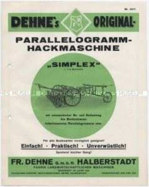 Parallelogrammhackmaschine "SIMPLEX"