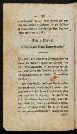 Das 5. Kapitel. Konnte sie eine bessere Auskunft treffen?