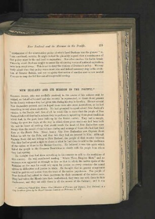 New Zealand And Its Mission In The Pacific.
