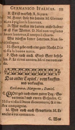 Das ander Capitel/ vom kauffen und verkauffen.