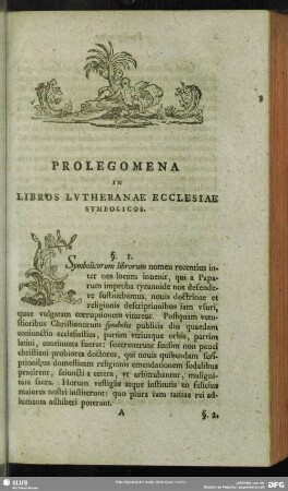 Prolegomena In Libros Lutheranae Ecclesiae Symbolicos