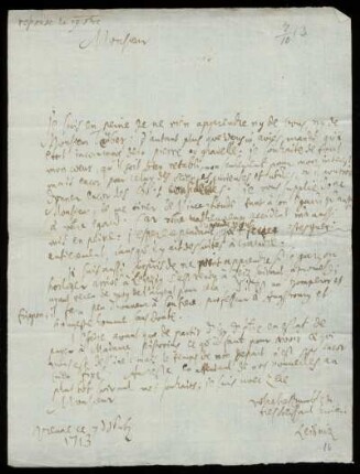 Brief von Gottfried Wilhelm Leibniz an Christoph Enoch Buchta 