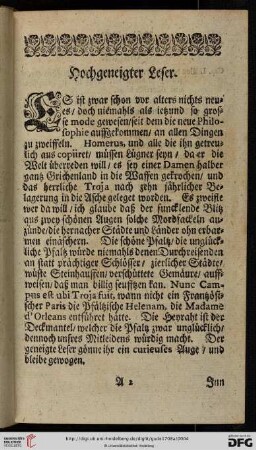 Hochgeneigter Leser