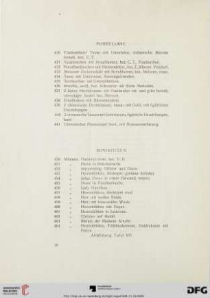 Prozellane (Nr. 430-441)