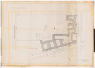 Reichsluftfahrtministerium, Berlin: Lageplan 1:1000 (vorhandene Bebauung)