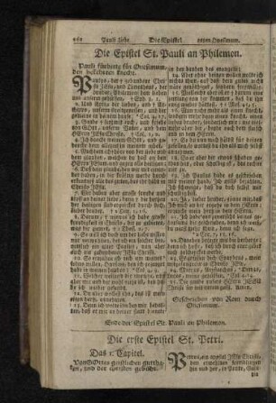 Die erste Epistel St. Petri.