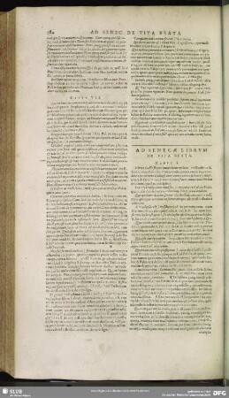 Ad Senecae Librum De Vita Beata