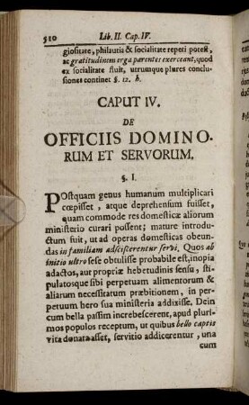 Caput IV. De Officiis Dominorum Et Servorum.