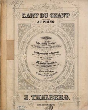 Bella adorata incognita : romance de l'opéra Il giuramento