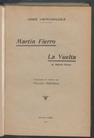 Martín Fierro