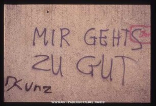 MIR GEHTS ZU GUT