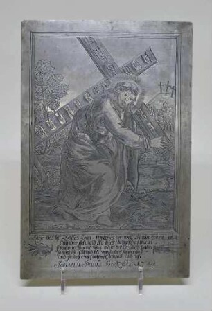 Andachtsbild: Kreuztragung Christi