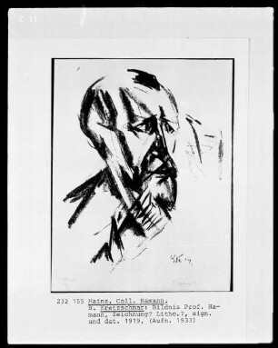 Richard Hamann (1879-1961), Professor für Kunstgeschichte in Marburg