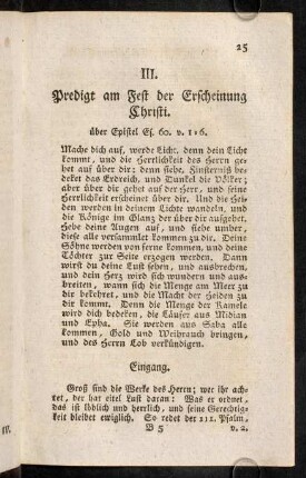 25-36, III. Predigt am Fest der Erscheinung Christi.