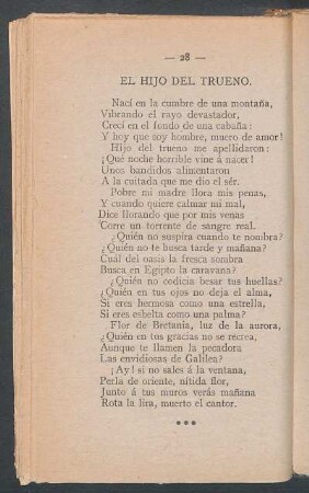 El hijo del trueno.
