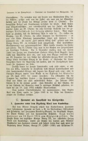 17. Hannover als Hauptstadt des Königreichs