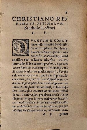 Parallela. Affinia Qvaedam, Et Aliqvo Modo correspondentia ex nostris, hoc est, Sacris, & Gentilium libris