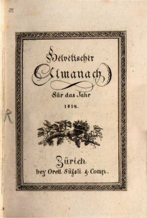 Helvetischer Almanach. 1812