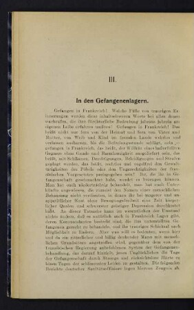 20, III. In den Gefangenenlagern