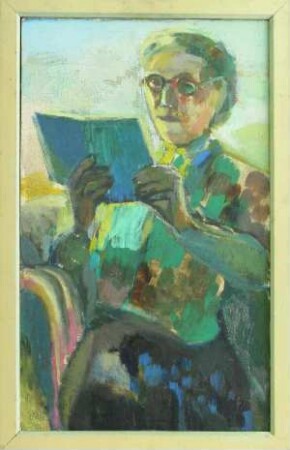 Alte Frau lesend