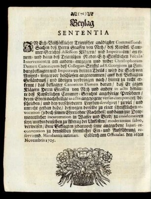 Beylag Sententia